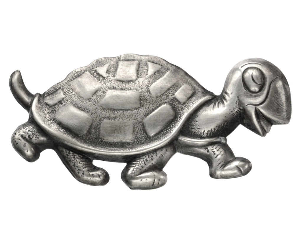 c1950 Silver Turtle Brooch (on white background)