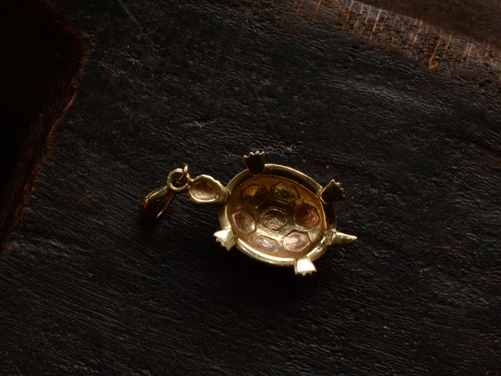 1980s Gold Turtle Charm