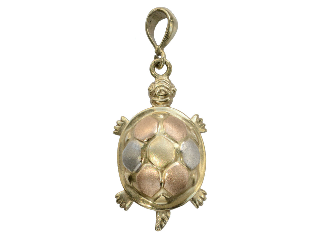 1980s Gold Turtle Charm