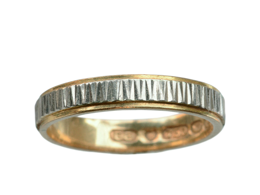 Vintage Patterned Gold Band (on white background)