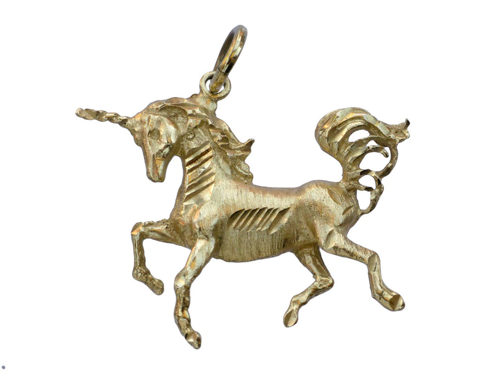 1980s Gold Unicorn Charm