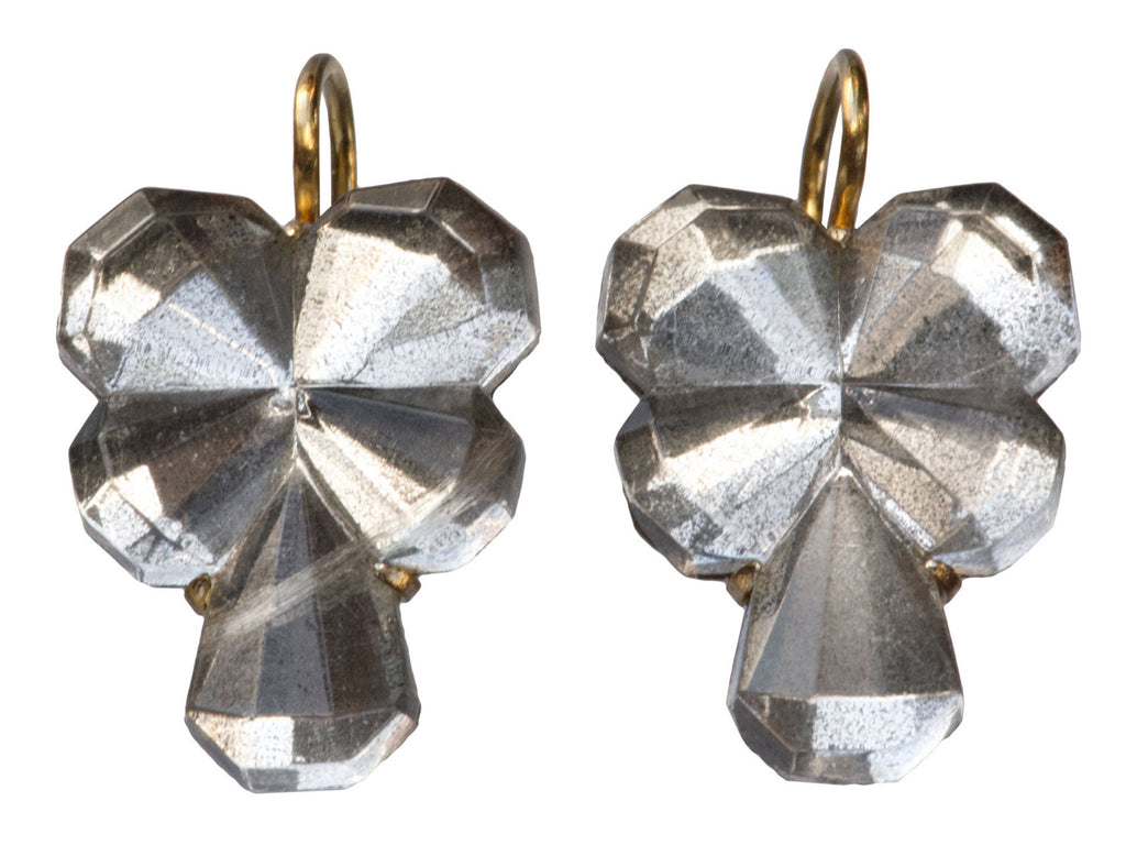 1920s Mirrored Pansy Earrings (onn white background)