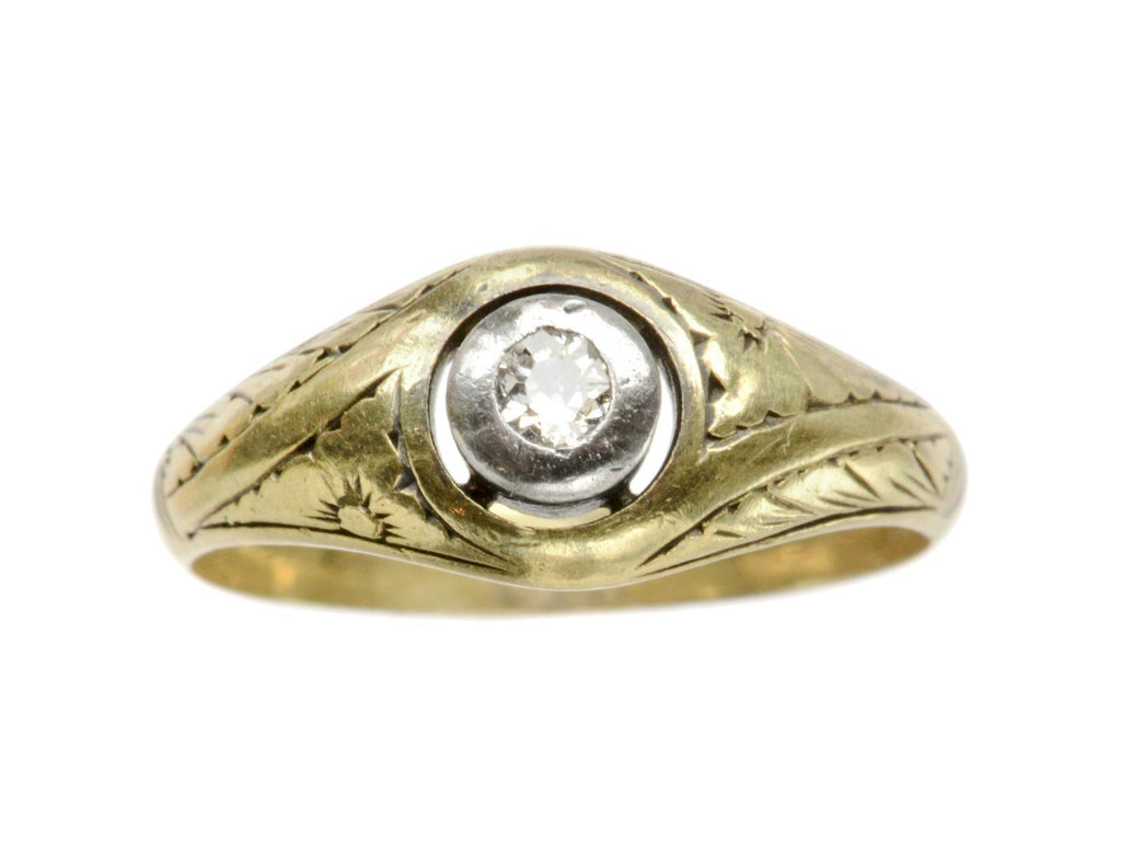 1890s Victorian Diamond Ring (on white background)