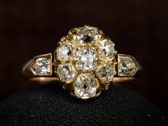 c1860 Diamond Cluster Ring