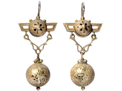 c1880 Victorian Drop Earrings