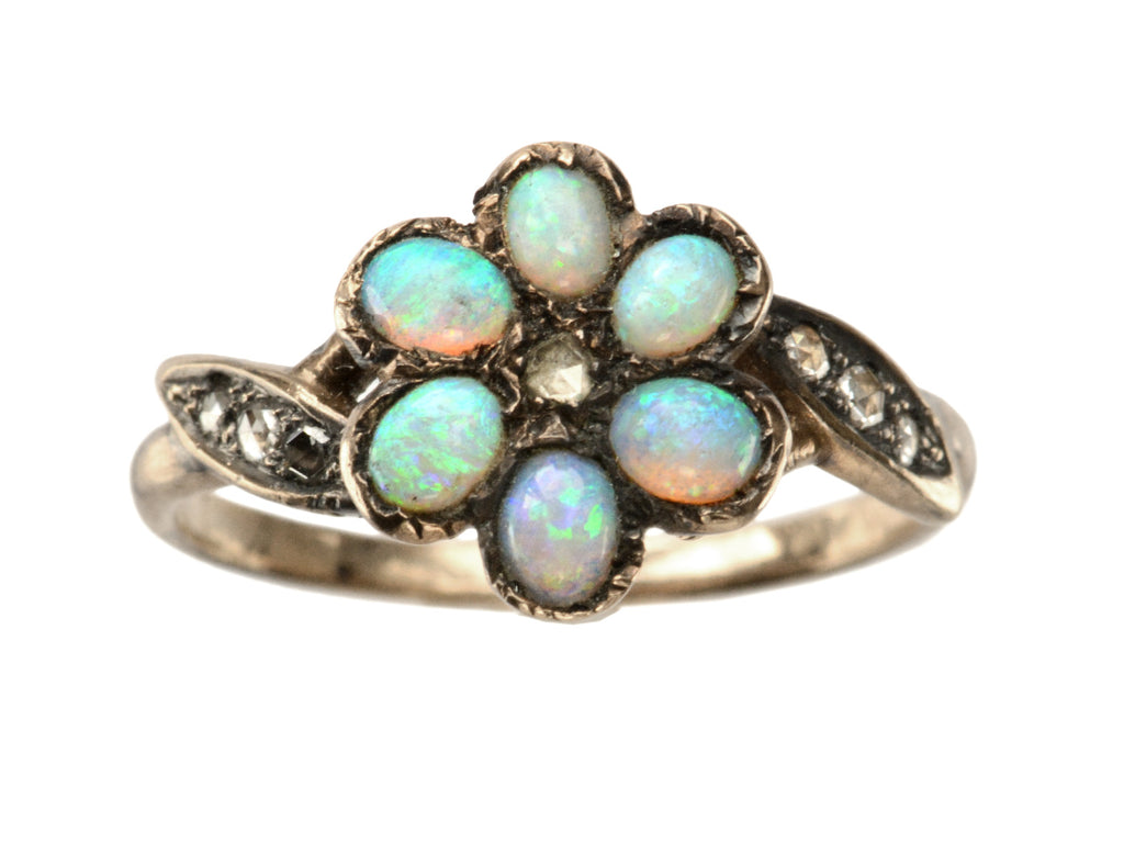 c1890 Victorian Opal Ring (on white background)
