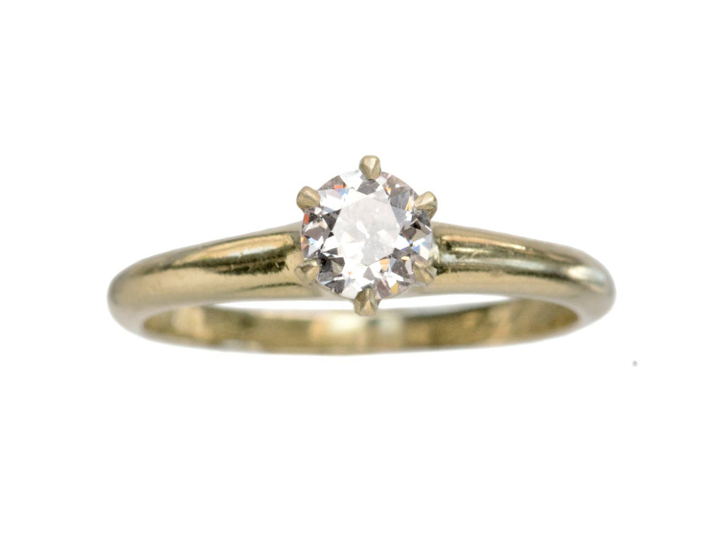 1900s 0.33ct Diamond Solitaire (on white background)