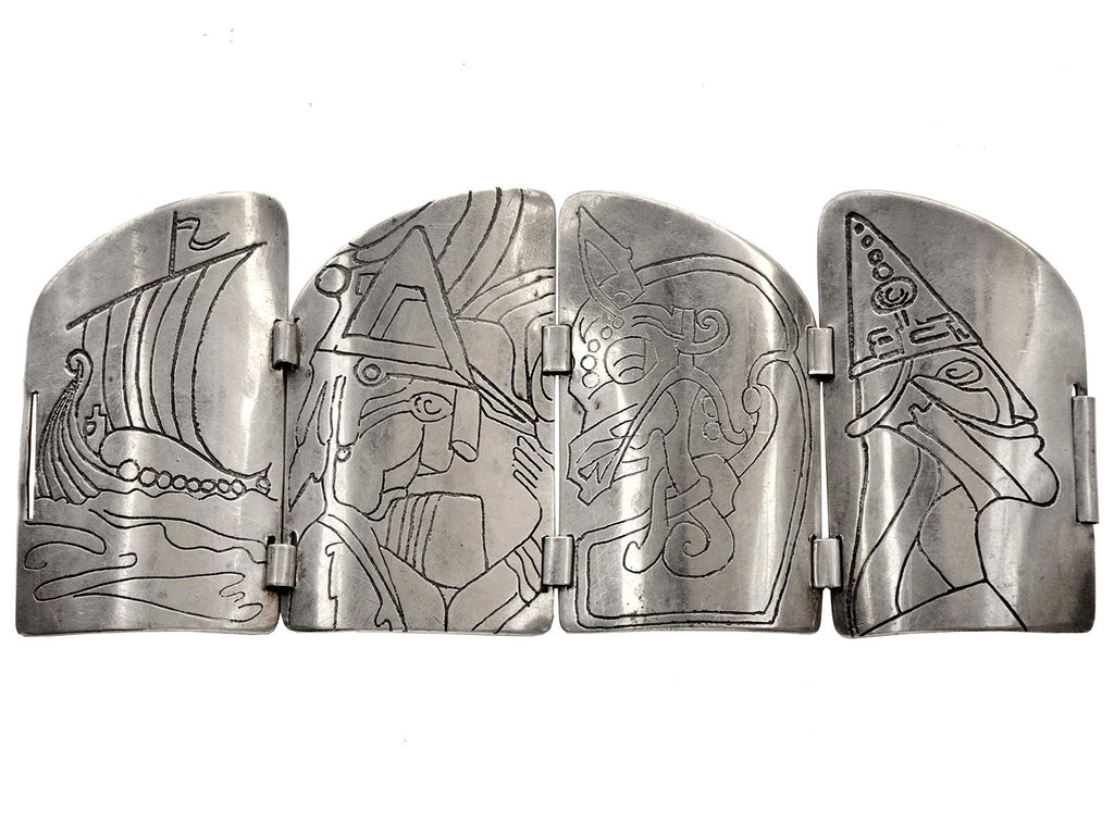 1950s Massive Viking Bracelet (on white background)