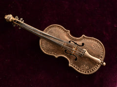 c1900 Violin Brooch