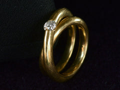 1970s Wempe Diamond Crossover Ring – Erie Basin