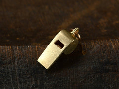 1950s Gold Whistle Charm