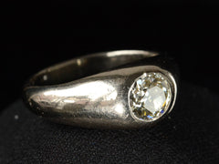 1930s 1.25ct Diamond Gypsy Ring (right side view)
