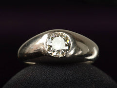 1930s 1.25ct Diamond Gypsy Ring (detail)
