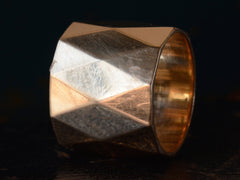 1950s Wide Faceted Band