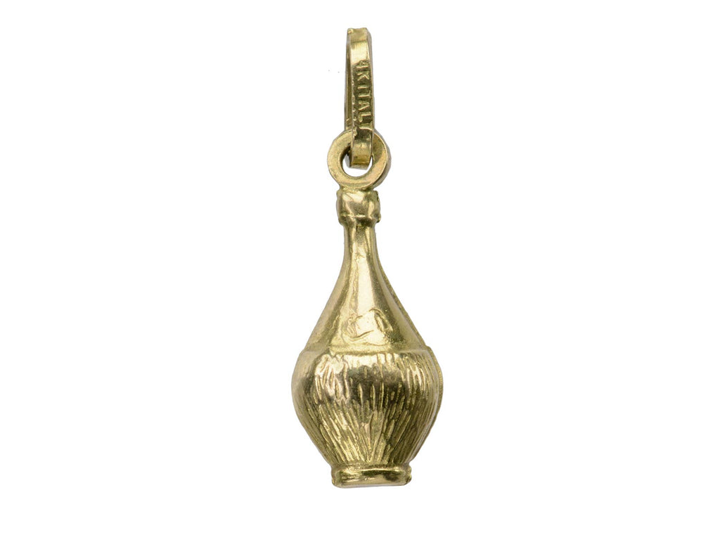 c1960 Chianti Fiasco Charm (on white background)