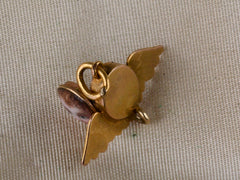 c1850 Winged Cherub Locket Pendant