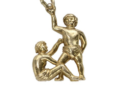1957 Ancient Olympians Charm (on white background)