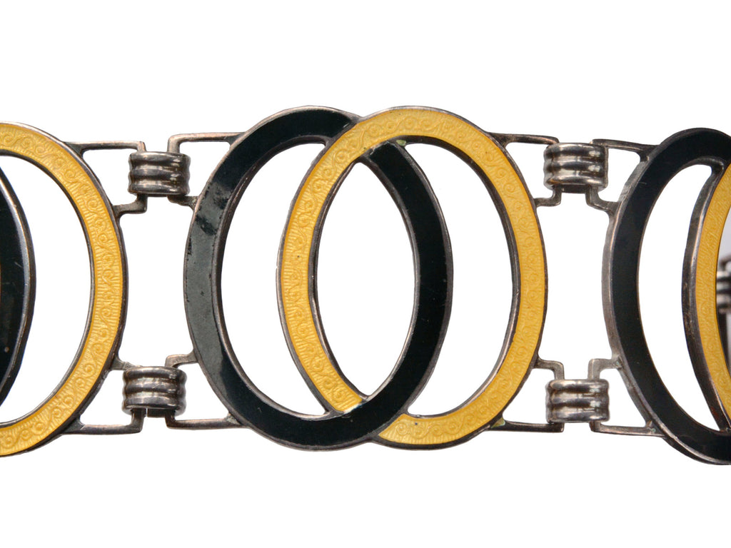 1920s Art Deco Enamel Bracelet