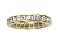 Vintage Yellow Gold Eternity Band