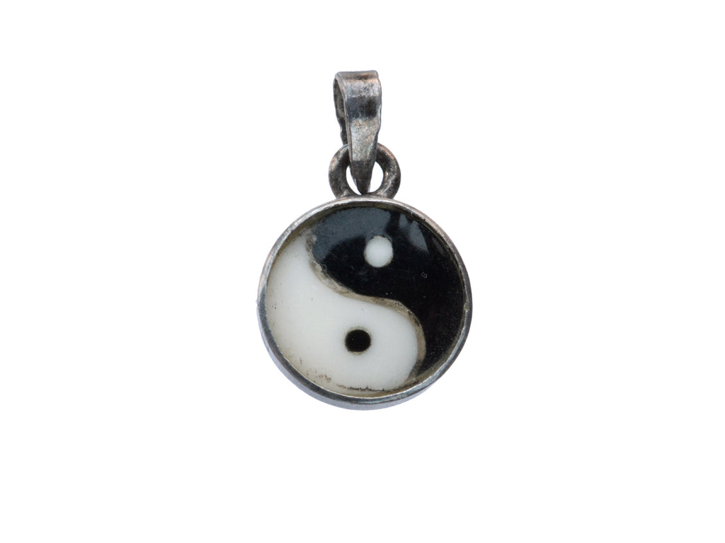 Vintage Yin Yang Charm (on white background)