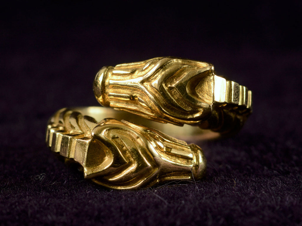 Vintage Double Zebra Ring (detail)