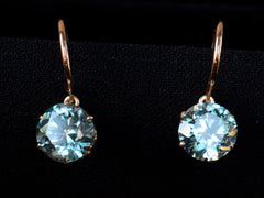 1930s Blue Zircon Earrings